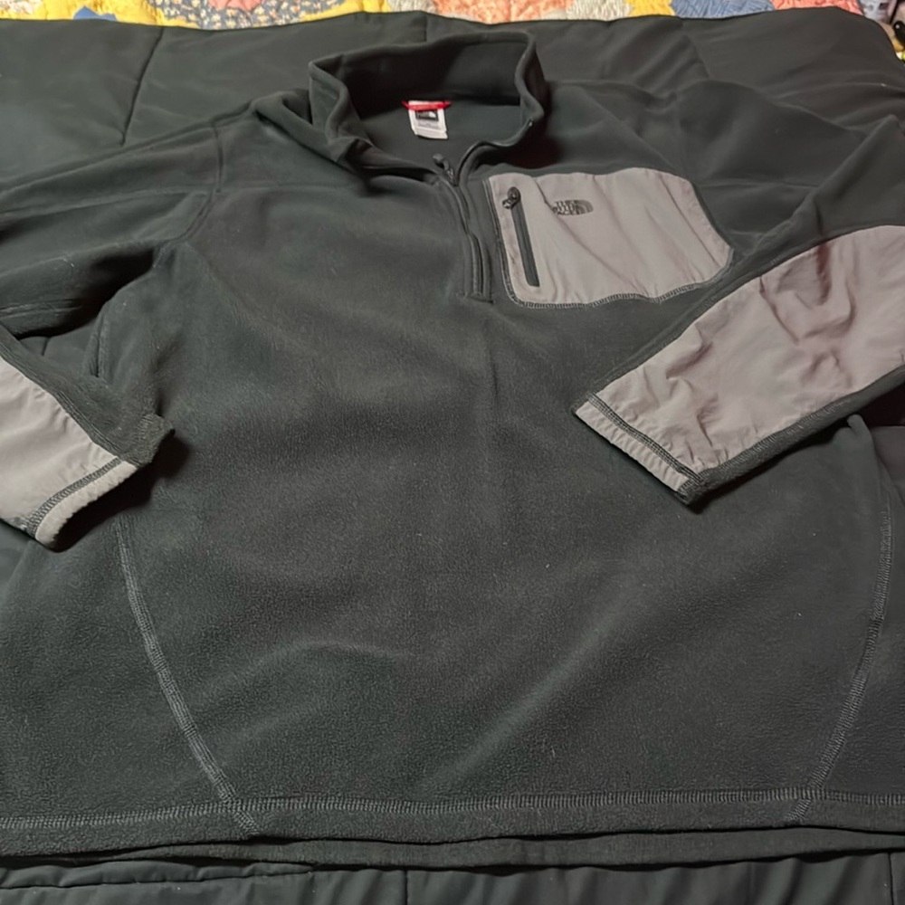 Men’s the Northface size large fleece pullover sweater jacket - Picture 1 of 4